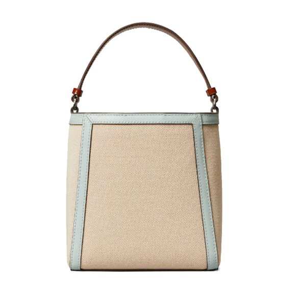 Tory Burch Small McGraw Canvas Bucket Bag - Picture 2 of 13